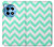 S1723 Mint Chevron Zigzag Hülle Schutzhülle Taschen für OnePlus 12R