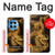 S2804 Chinese Gold Dragon Printed Hülle Schutzhülle Taschen für OnePlus 12R