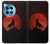 S2955 Wolf Howling Red Moon Hülle Schutzhülle Taschen für OnePlus 12R