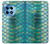 S3414 Green Snake Scale Graphic Print Hülle Schutzhülle Taschen für OnePlus 12R