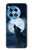 S3693 Grim White Wolf Full Moon Hülle Schutzhülle Taschen für OnePlus 12R