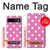 S2358 Pink Polka Dots Hülle Schutzhülle Taschen für Google Pixel 8a