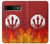 S2803 Fire Red Devil Spear Symbol Hülle Schutzhülle Taschen für Google Pixel 8a