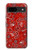 S3354 Red Classic Bandana Hülle Schutzhülle Taschen für Google Pixel 8a