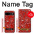 S3354 Red Classic Bandana Hülle Schutzhülle Taschen für Google Pixel 8a