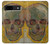 S3359 Vincent Van Gogh Skull Hülle Schutzhülle Taschen für Google Pixel 8a