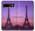 S3447 Eiffel Paris Sunset Hülle Schutzhülle Taschen für Google Pixel 8a