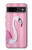 S3805 Flamingo Pink Pastel Hülle Schutzhülle Taschen für Google Pixel 8a