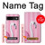 S3805 Flamingo Pink Pastel Hülle Schutzhülle Taschen für Google Pixel 8a