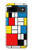 S3814 Piet Mondrian Line Art Composition Hülle Schutzhülle Taschen für Google Pixel 8a