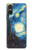 S0582 Van Gogh Starry Nights Hülle Schutzhülle Taschen für Sony Xperia 10 VI