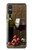S1316 Grapes Bottle and Glass of Red Wine Hülle Schutzhülle Taschen für Sony Xperia 10 VI