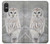 S1566 Snowy Owl White Owl Hülle Schutzhülle Taschen für Sony Xperia 10 VI