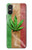 S2109 Smoke Reggae Rasta Flag Hülle Schutzhülle Taschen für Sony Xperia 10 VI