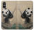 S2210 Panda Fluffy Art Painting Hülle Schutzhülle Taschen für Sony Xperia 10 VI