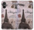 S2211 Paris Postcard Eiffel Tower Hülle Schutzhülle Taschen für Sony Xperia 10 VI