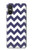 S2345 Navy Blue Shavron Zig Zag Pattern Hülle Schutzhülle Taschen für Sony Xperia 10 VI
