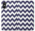 S2345 Navy Blue Shavron Zig Zag Pattern Hülle Schutzhülle Taschen für Sony Xperia 10 VI