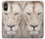 S2399 White Lion Face Hülle Schutzhülle Taschen für Sony Xperia 10 VI