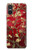 S2414 Red Blossoming Almond Tree Van Gogh Hülle Schutzhülle Taschen für Sony Xperia 10 VI