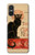 S2739 Chat Noir Black Cat Vintage Hülle Schutzhülle Taschen für Sony Xperia 10 VI