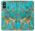 S2906 Aqua Turquoise Stone Hülle Schutzhülle Taschen für Sony Xperia 10 VI