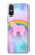 S3070 Rainbow Unicorn Pastel Sky Hülle Schutzhülle Taschen für Sony Xperia 10 VI