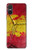 S3315 Spain Flag Vintage Football Graphic Hülle Schutzhülle Taschen für Sony Xperia 10 VI