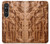 S1307 Fish Wood Carving Graphic Printed Hülle Schutzhülle Taschen für Sony Xperia 1 VI