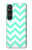 S1723 Mint Chevron Zigzag Hülle Schutzhülle Taschen für Sony Xperia 1 VI