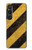 S2231 Yellow and Black Line Hazard Striped Hülle Schutzhülle Taschen für Sony Xperia 1 VI