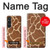 S2326 Giraffe Skin Hülle Schutzhülle Taschen für Sony Xperia 1 VI
