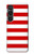 S2364 Red and White Striped Hülle Schutzhülle Taschen für Sony Xperia 1 VI