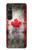 S2490 Canada Maple Leaf Flag Texture Hülle Schutzhülle Taschen für Sony Xperia 1 VI