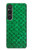 S2704 Green Fish Scale Pattern Graphic Hülle Schutzhülle Taschen für Sony Xperia 1 VI