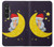 S2849 Cute Sleepy Owl Moon Night Hülle Schutzhülle Taschen für Sony Xperia 1 VI