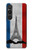 S2859 Vintage France Flag Eiffel Tower Hülle Schutzhülle Taschen für Sony Xperia 1 VI