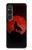 S2955 Wolf Howling Red Moon Hülle Schutzhülle Taschen für Sony Xperia 1 VI