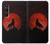 S2955 Wolf Howling Red Moon Hülle Schutzhülle Taschen für Sony Xperia 1 VI