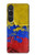 S3306 Colombia Flag Vintage Football Graphic Hülle Schutzhülle Taschen für Sony Xperia 1 VI