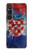 S3313 Croatia Flag Vintage Football Graphic Hülle Schutzhülle Taschen für Sony Xperia 1 VI