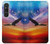 S3841 Bald Eagle Flying Colorful Sky Hülle Schutzhülle Taschen für Sony Xperia 1 VI