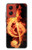 S0493 Music Note Burn Hülle Schutzhülle Taschen für Motorola Moto G Stylus 5G (2024)