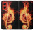 S0493 Music Note Burn Hülle Schutzhülle Taschen für Motorola Moto G Stylus 5G (2024)