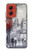 S1295 Eiffel Painting of Paris Hülle Schutzhülle Taschen für Motorola Moto G Stylus 5G (2024)