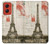 S2108 Eiffel Tower Paris Postcard Hülle Schutzhülle Taschen für Motorola Moto G Stylus 5G (2024)