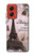 S2211 Paris Postcard Eiffel Tower Hülle Schutzhülle Taschen für Motorola Moto G Stylus 5G (2024)