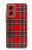 S2374 Tartan Red Pattern Hülle Schutzhülle Taschen für Motorola Moto G Stylus 5G (2024)