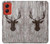 S2505 Reindeer Head Old Wood Texture Graphic Hülle Schutzhülle Taschen für Motorola Moto G Stylus 5G (2024)
