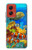 S2568 Sea Seabed Fish Corals Underwater Ocean Hülle Schutzhülle Taschen für Motorola Moto G Stylus 5G (2024)